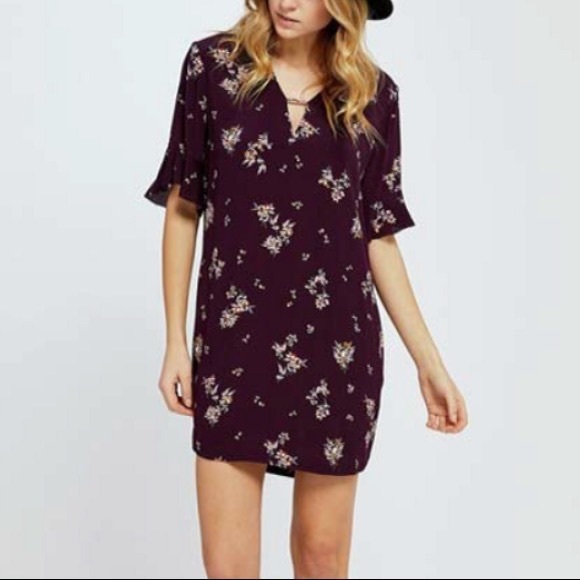 Purple Floral Dress Gentle Fawn - Picture 1 of 4